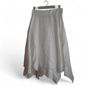 DKNY Asymmetrical White Skirt